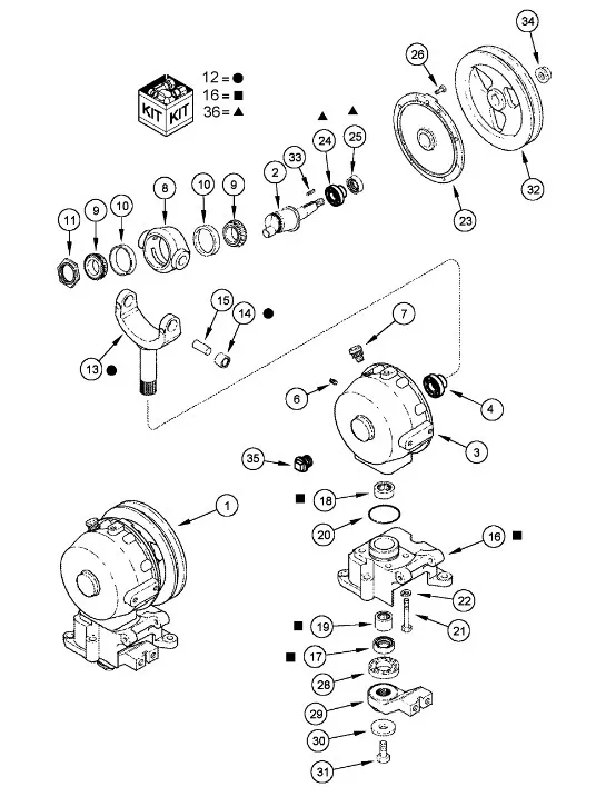 205369R91 - Подшипник игольч. вала прив. моста пер. КПП TGT8./Mg. / редукт. ДВС 6130/40/50